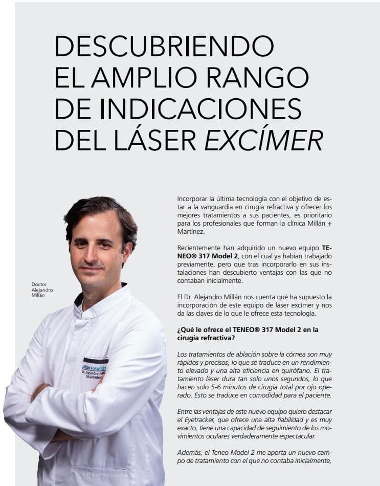 Entrevista al Dr. Millán sobre la cirugía refractiva con el Láser Excímer