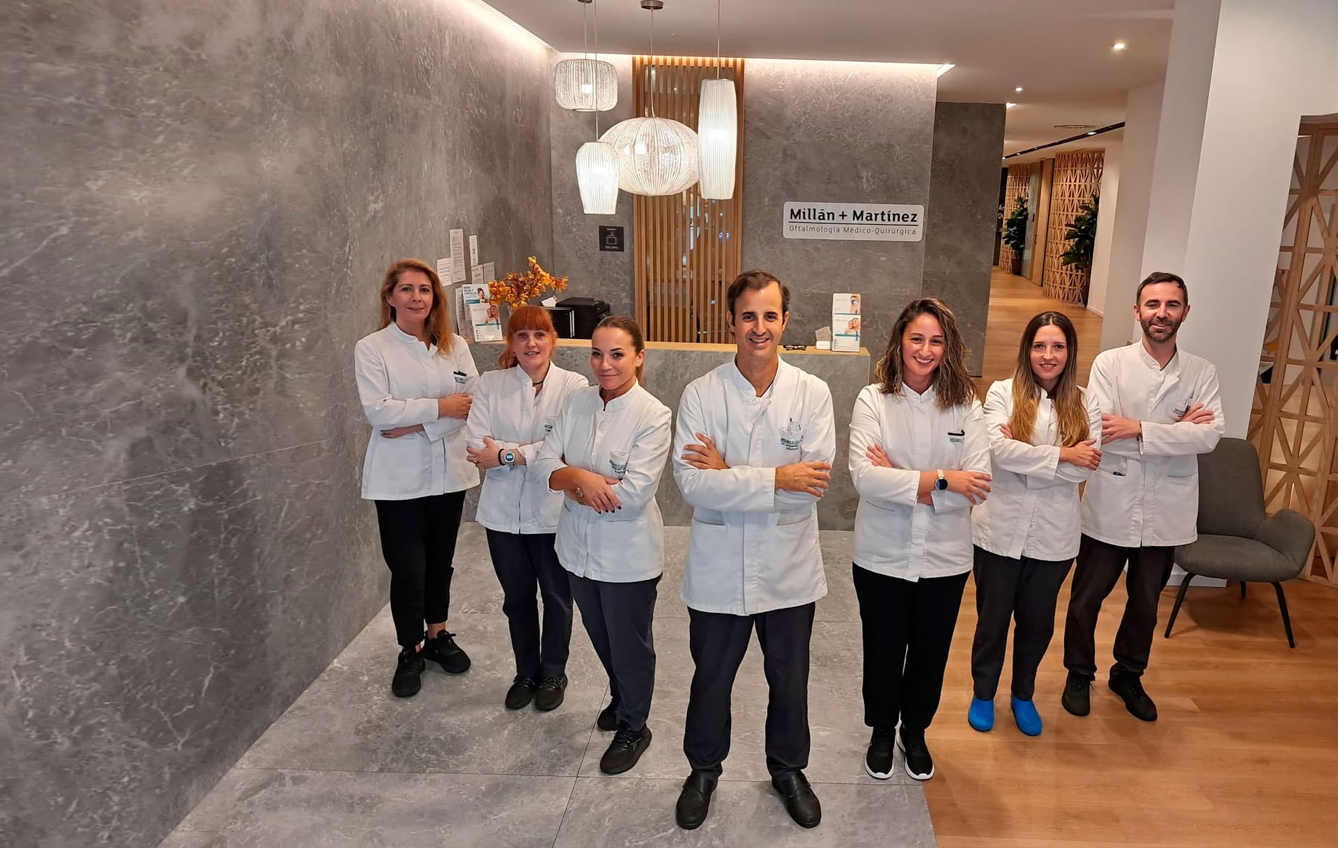 Equipo de oftalmología de la clínica Millán Martínez